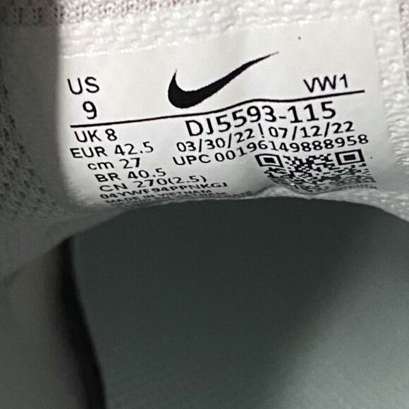 Nike Infinity Pro 2 Golf Shoes White Black Photon Dust DJ5593-115 Mens size 9 - Picture 6 of 6